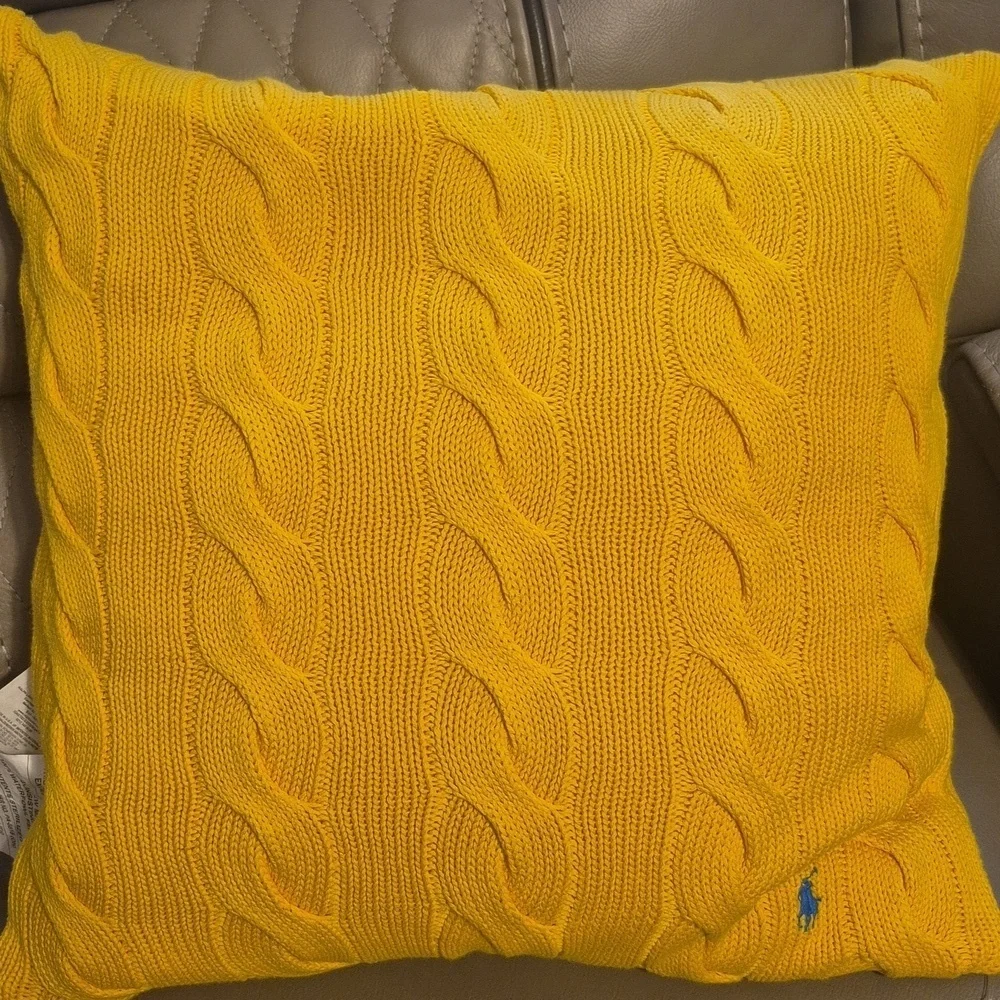 Hanley Cable-Knit Throw Pillow Polo Ralph Lauren Home